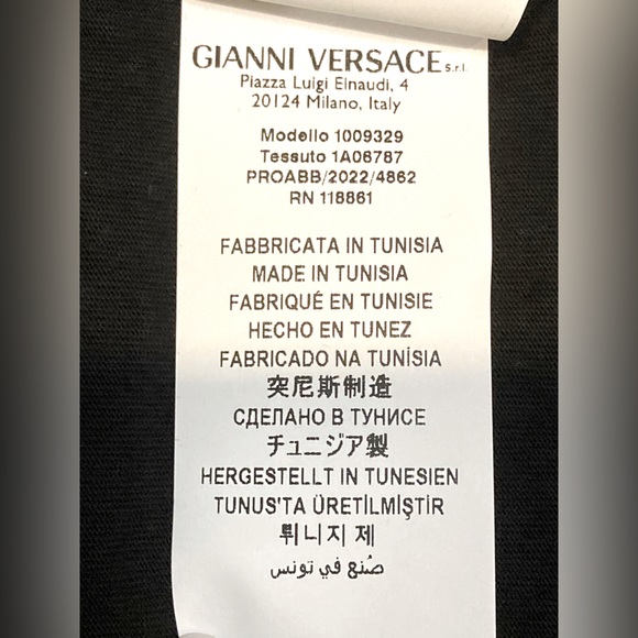 NWT Versace Black Face Cards T-Shirt - Sz XL - Picture 8 of 10